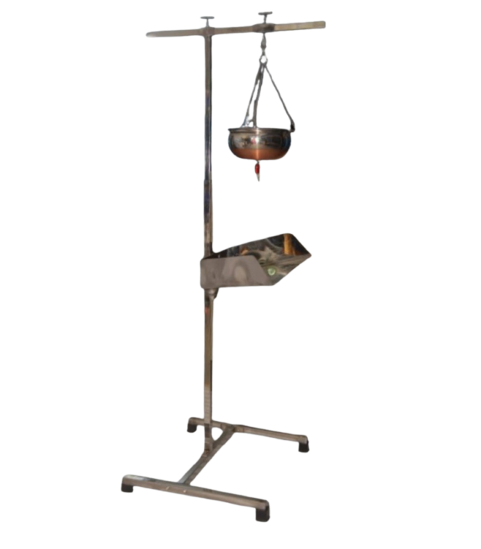 Panchakarma Shirodhara Stand (Stainless Steel) with Head Rest Tray